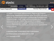 Tablet Screenshot of elastic.com.pl